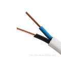 Cable de gemela de chaqueta PVC de núcleo de cobre plano